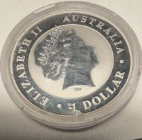 Auktion 374<br>Austral. Silberdollar "Kookaburra" 2011, 1 Unze Feinsilber-999-, boxed, stempelglanz