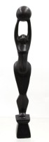Auktion 374<br>Holzskulptur, Akt mit Ball, monogrammiert "EB" ?,  Be&ouml;thy Etienne (1897-1961) ?, kl. Besch&auml;digung, ca. H25cm