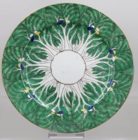 Auktion 374<br>Teller, China, Bok Choy Dekor, gemarkt, D-26,2cm