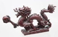 Auktion 374<br>Kunstmasse-Figur, Drache, ca. H-13cm L-24cm