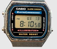 Auktion 374<br>Casio Unisex-Uhr Digital mit Edelstahlarmband - A168, Werk l&auml;uft