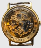 Auktion 374<br>mechan. Uhr "Wittnauer" Swiss made, Skelettuhr, Werk steht, ohne Band