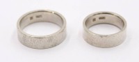 Auktion 374<br>Paar 925er Silber-Ringe, 10,8gr., ca. RG 59 u. 51