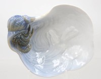 Auktion 374<br>Krebs-Schale, Bing &amp; Gr&ouml;ndahl,  Entw. Hegermann-Lindencrone, 17,5 x 14cm