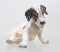 Auktion 374<br>Terrier-Welpen, Modellnr. 1008, Dahl Jensen, ca. H-9,5cm