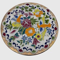 Auktion 374<br>Wandteller, wohl Spanien, von Jose Royo Vilar, D-35 cm