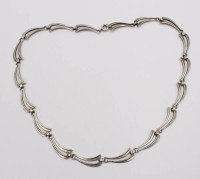 Auktion 374<br>835er Silber-Collierkette, &auml;lter, 15,gr., L-43cm