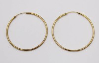 Auktion 374<br>Paar gr. Creolen, GG -333-, 1,4gr., D-4cm