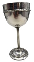 Auktion 374 / Los 7008 <br>versilb. Pokale "WMF" Straussenmarke, 1.Preis Patrouillenritt der 3 Sektoren des Z.K.V., 3.X.1915, Bumplitz, Laupen, Schwarzenburg, innen vergoldet, H-19 cm