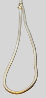 Auktion 374<br>massive Silber-925- Schlangenhalskette, L-40 cm, 55,8 gr