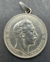 Auktion 374<br>M&uuml;nzanh&auml;nger 2 Mark 1888, Deutsches Reich, Wilhelm II, 11,44 gr