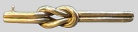Auktion 374<br>Silbernadel-925-, Knotenform, L-5,5 cm, 5,65 gr