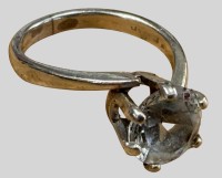 Auktion 374<br>Silberring-925- mit klaren Stein, RG 50, 2,67 gr
