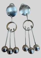 Auktion 374<br>Paar Ohrh&auml;nger, Silber-835-, L-ca. 6 cm, 10,76