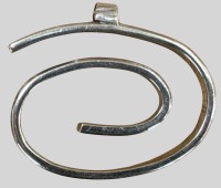 Auktion 374<br>Silber-835- Anh&auml;nger, Spirale, ca. 3,5x2,5 cm, 6,87 gr