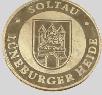 Auktion 374<br>Hermann L&ouml;ns Walsrode 1866-1914 L&uuml;neburger Heide Feinsilber Medaille-1000-, D-3 cm, 10,94 gr
