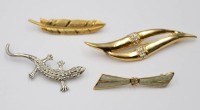 Auktion 374<br>4x div. Modeschmuck-Broschen