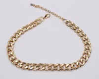 Auktion 374<br>schwere Modeschmuck-Halskette, vergoldet, ca. L-45cm