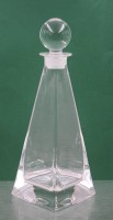 Auktion 374 / Los 10029 <br>sch&ouml;ne geometr. Karaffe, wohl Murano, ca. H-33cm