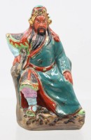 Auktion 374<br>Figur des chinesischen Generals und Kriegsgottes Guan Yu, ca. H-16cm