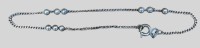 Auktion 374<br>feines Armkettchen mit Silberperlen, L-19 cm, 1,46