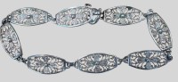 Auktion 374<br>Filigranes Silber-835- Armband, L-19  cm, 5,08 gr