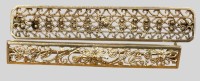 Auktion 374<br>2x Silber filigrane rechteckige Nadeln, B-6 cm, beide zus. 6 gr.