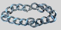 Auktion 374<br>massives Silber-800- Armband, L-ca. 20 cm, 33,03 gr.
