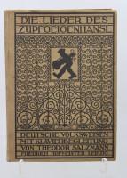 Auktion 374<br>Liederbuch &bdquo;Die Lieder des Zupfgeigenhansl - Deutsche Volksweisen mit Klavierbegleitung&ldquo; von Theodor Salzmann, 1916