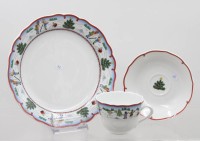 Auktion 374<br>Weihnachtsgedeck, Hutschenreuther, Tasse H-6,5cm