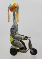 Auktion 374<br>nostalgische Blechspielzeug, Zirkuselefant, Schl&uuml;sselwerk defekt, ca. H-25,5cm
