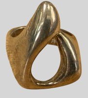 Auktion 374<br>massiver Designer Silberring-925-, offene Schiene, 9,65 gr