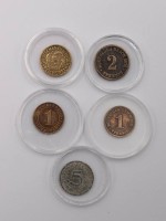 Auktion 374<br>5x Kleinm&uuml;nzen, Deutsches Reich