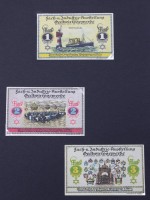 Auktion 374<br>3x Seriennotgeld aus Bremen aus dem Jahr 1922, Fach- u. Industrie-Ausstellung f&uuml;r das Gastwirtsgewerbe