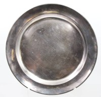 Auktion 374 / Los 11031 <br>versilberte Platte, Reederei Gustaf B-Thorden, Schweden, ca. D-33cm