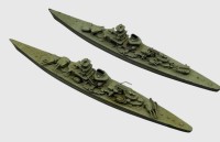 Auktion 374<br>2x Wiking Kriegschiffe, Blei, L-19 cm, Fehlteile