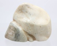 Auktion 374<br>Specksteinfigur, am Boden gemarkt, H-10cm B-13cm