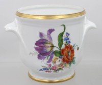 Auktion 374<br>gr. &Uuml;bertopf, Gerold, florales Dekor, ca. H-18cm D-18cm
