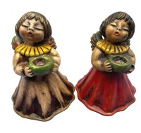 Auktion 374 / Los 9069 <br>2x Bozener Engel, H-15 cm