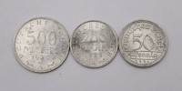 Auktion 374<br>Konvolut Alu-M&uuml;nzen, Weimarer Republik, Hyperinflation im Jahr 1923
