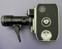 Auktion 374<br>manuelle Filmkamera "Bolex-Paillard"  B8L mit Zubeh&ouml;r, Beschreibungen in Ledertasche,  Federwerk,  mit Cinor 1:1,9 Zoomobjektiv