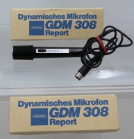 Auktion 374<br>2x Handmikrofone, Grundig GDM 308 Report , orig. Schachteln