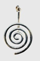Auktion 374<br>Silber-925- Anh&auml;nger, Spirale, H-4 cm, 3,52 gr