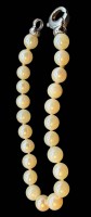 Auktion 374<br>Perlarmband mit Silberschliesse-925-, L-18 cm, Perlen D- ca. 5 mm