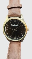 Auktion 374 / Los 2123 <br>Quartz Armbanduhr "Pierre Cardin" guter Zustand,  Werk l&auml;uft, D-4 cm, braunes Lederband