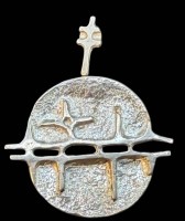 Auktion 374<br>gr. Designer-Anh&auml;nger-925-, undeutl. Dreiecks-Punze, ca. 4x4,5 cm, 11,58