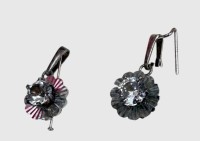 Auktion 374 / Los 1454 <br>Paar Silber-800- Ohrstecker mit Bergkristall, Neuware aus Gesch&auml;ftsaufl&ouml;sung