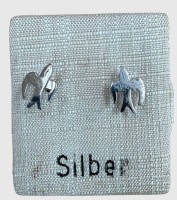 Auktion 374<br>Paar kl. Silber-800- Ohrstecker, Schwalben