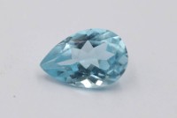 Auktion 374<br>Blautopas, Tropfenform, ca. 3,7 Karat