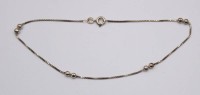 Auktion 374<br>Fusskettchen, 925er Silber, 1,9gr., L-24cm